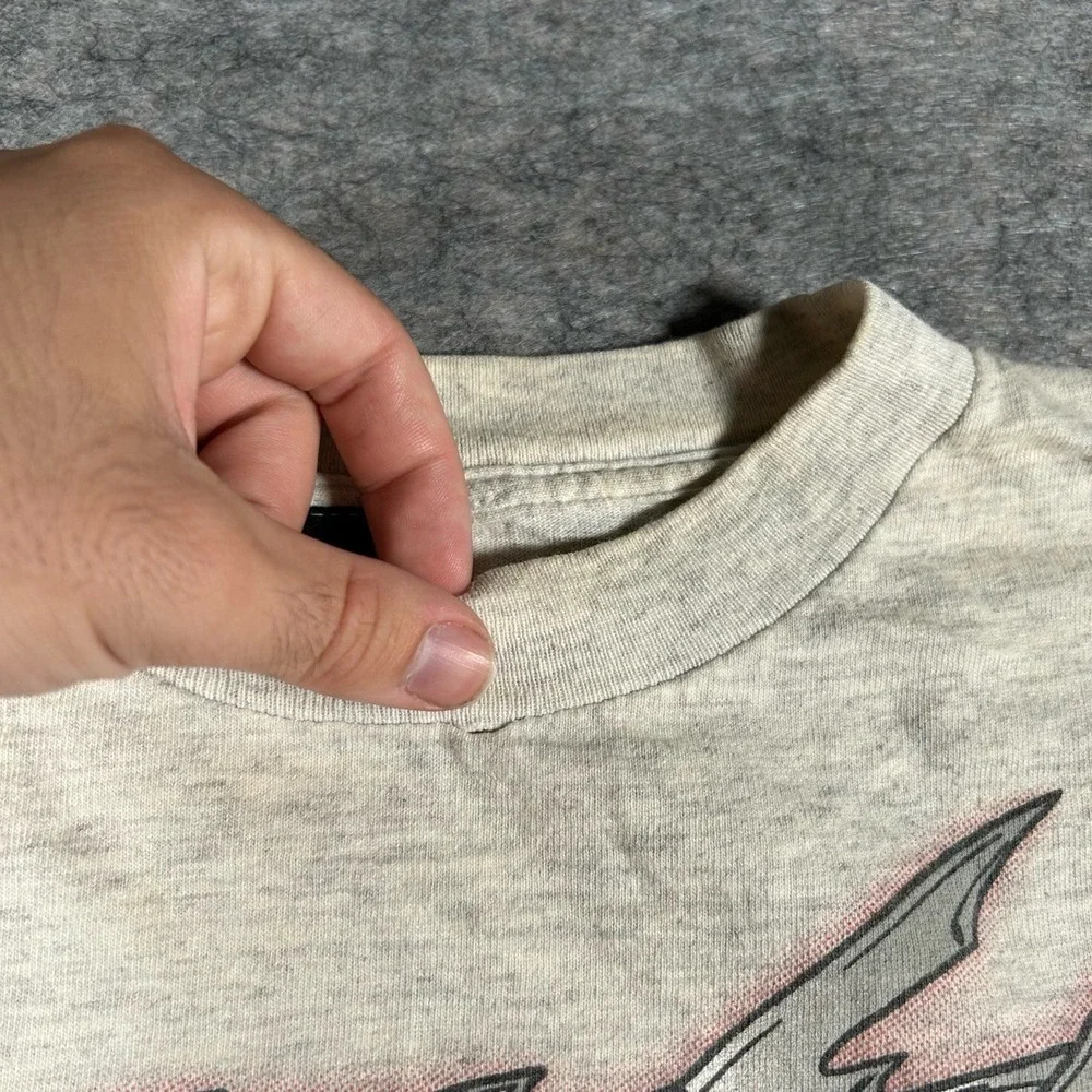 Vintage DC Comics Kids XL Shirt Grey Batman Bathammer 90s Freezer Burn 1997 DC